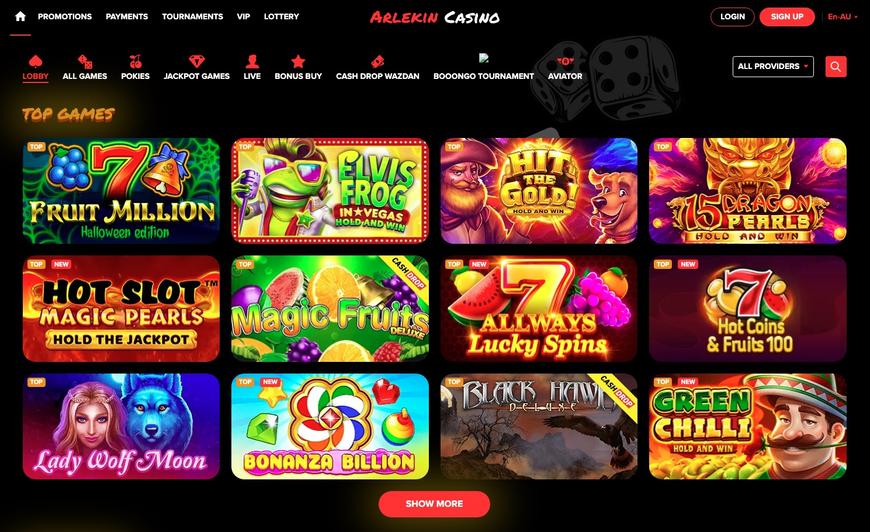 Arlekin Casino Games