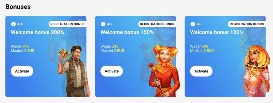 Slottica Casino Bonus