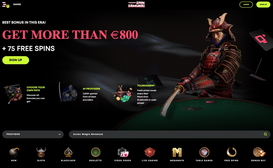 Spin Samurai Casino