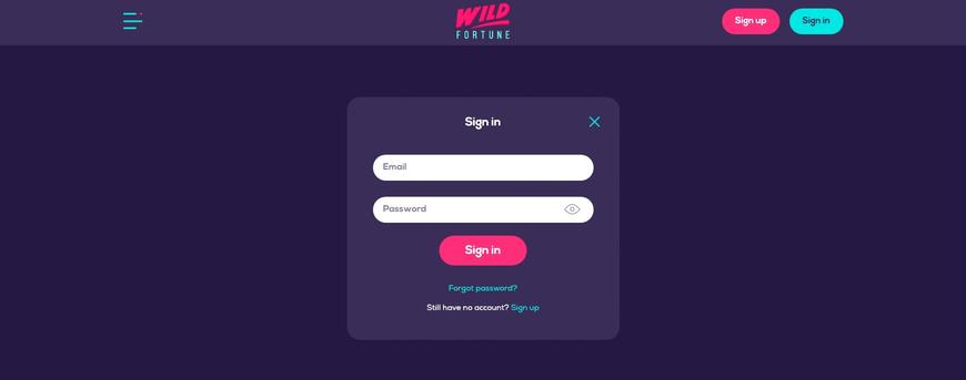 Wild Fortune Casino Registration